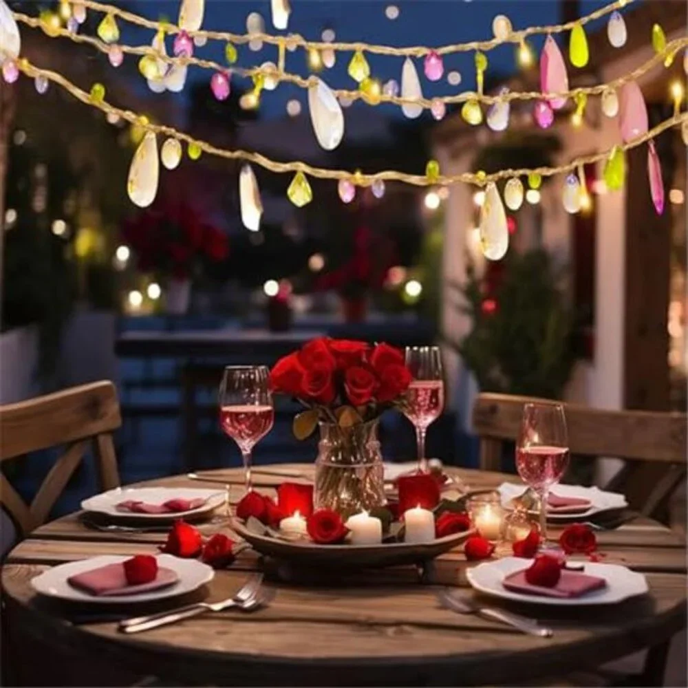 Battery Operated Fairy String Lights Warm White LED Remote Timer 8 Modes